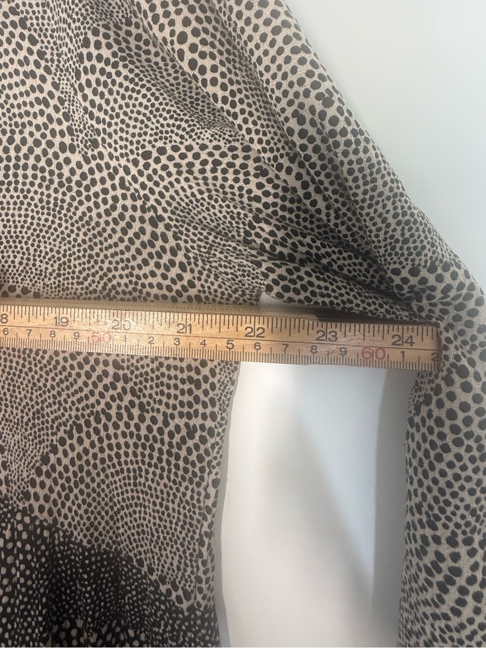 Maeve Anthropologie Black Tan Boho Printed V-Neck Long Sleeve Tiered Dress XL - Picture 9 of 12